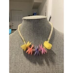 pastel bib necklace